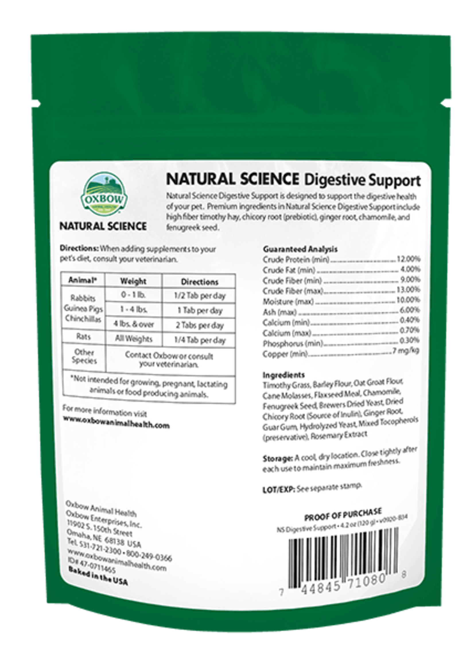 Oxbow Oxbow  Natural Science Digestive Supplement