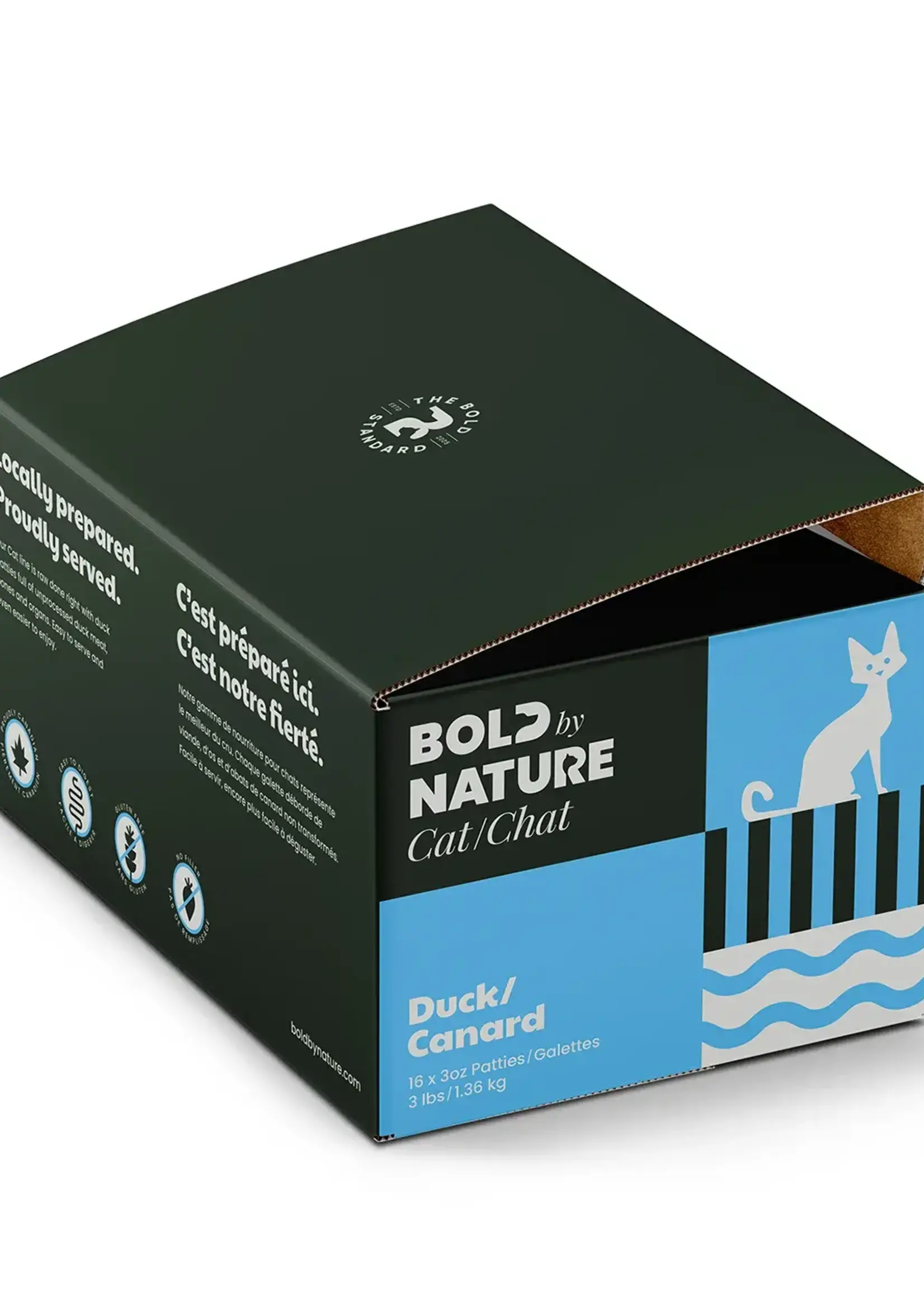 Bold by Nature Bold by Nature Cat Raw Duck Patties 3 lbs