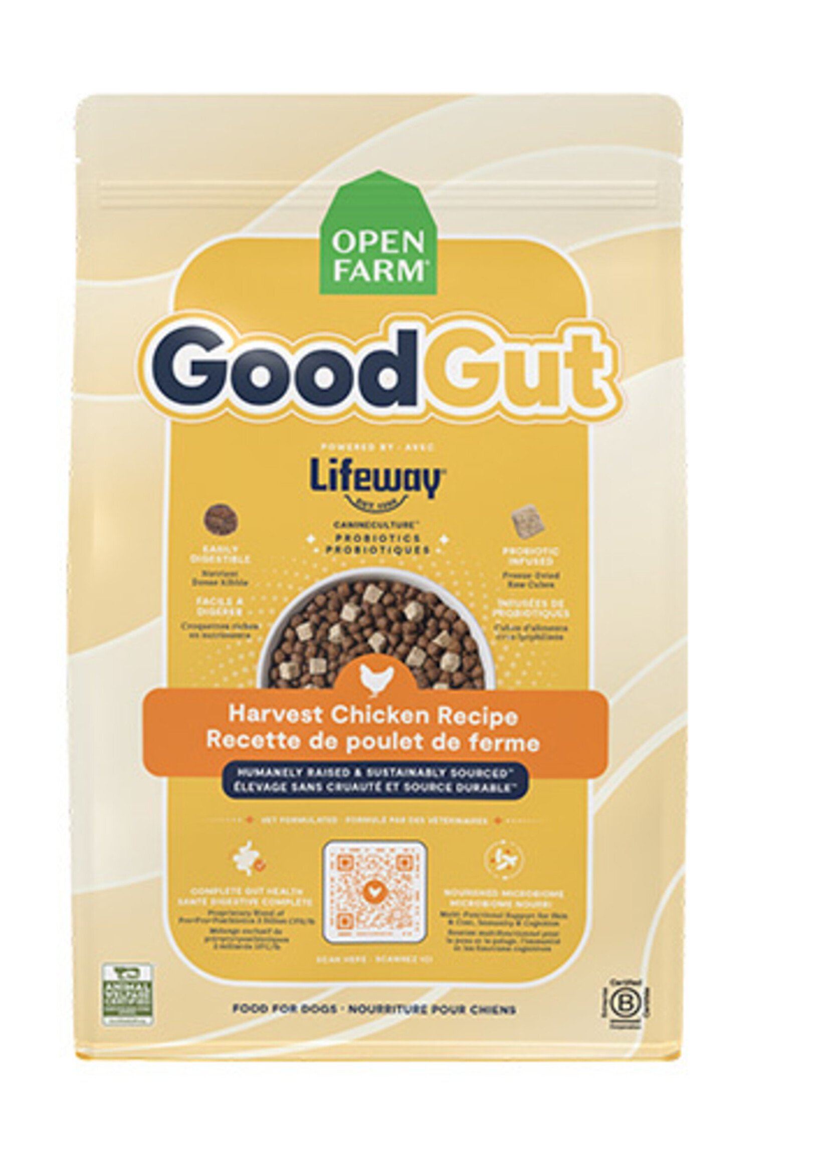 Open Farm Open Farm GoodGut Harvest Chicken Recipe Dry Dog Food 3.5lb