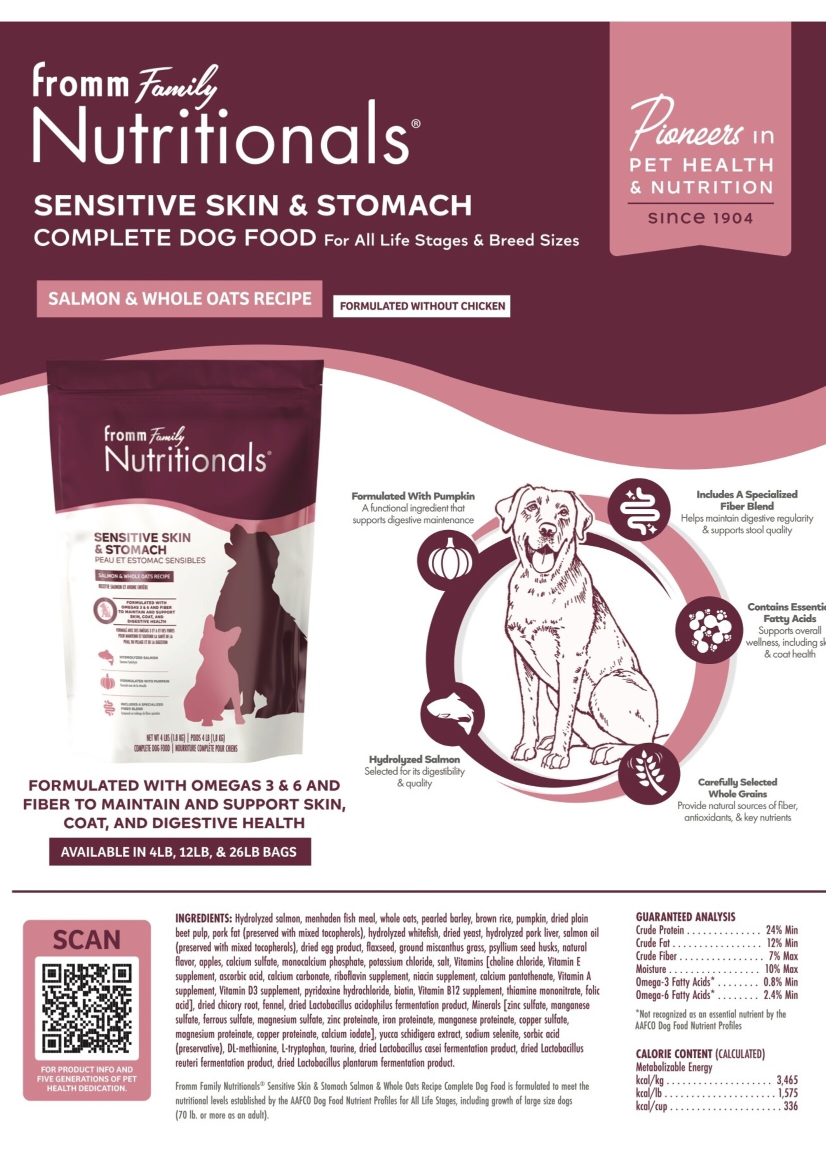 Fromm Fromm Nutritionals Sensitive Skin & Stomach Dry Dog Food