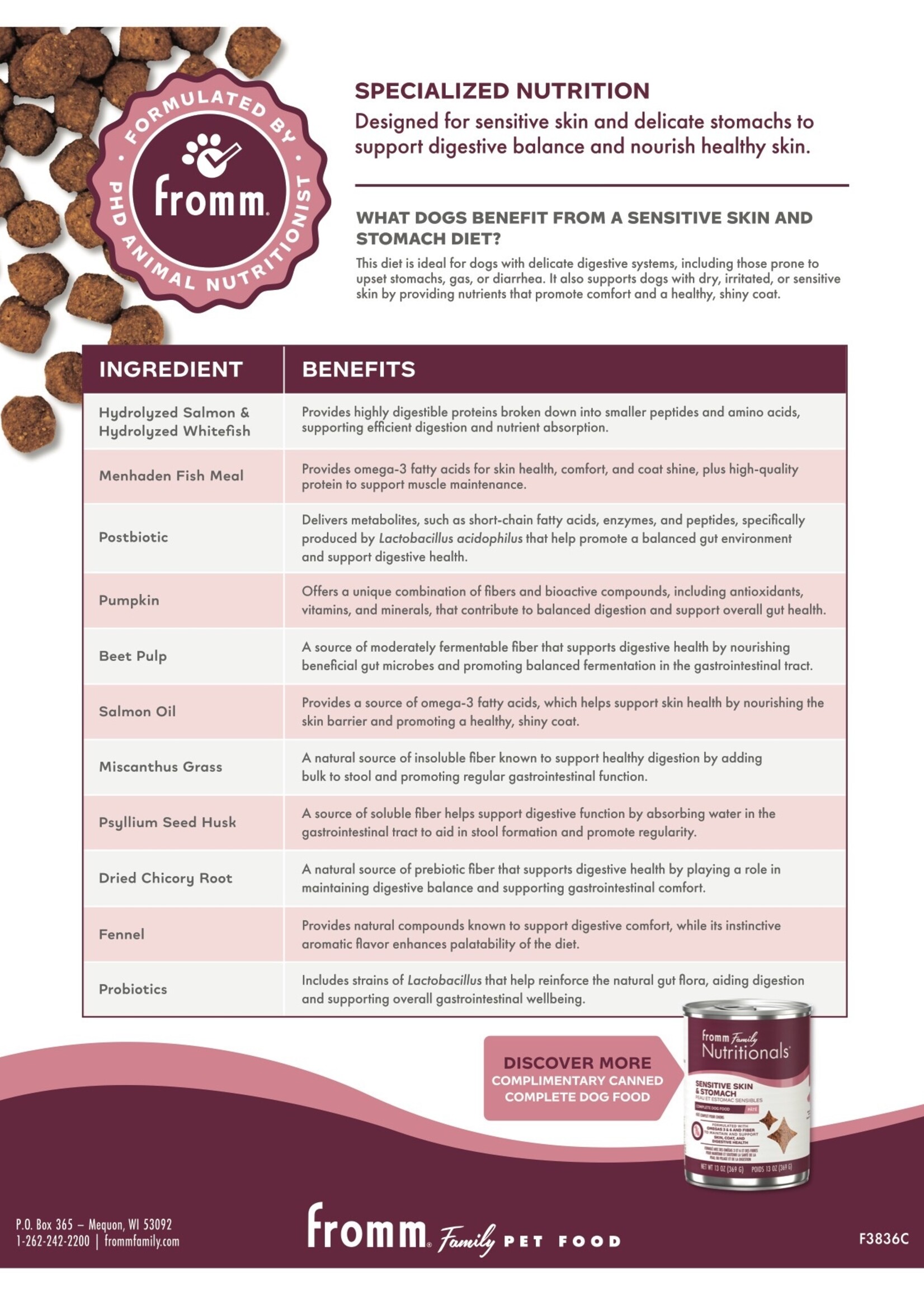 Fromm Fromm Nutritionals Sensitive Skin & Stomach Dry Dog Food