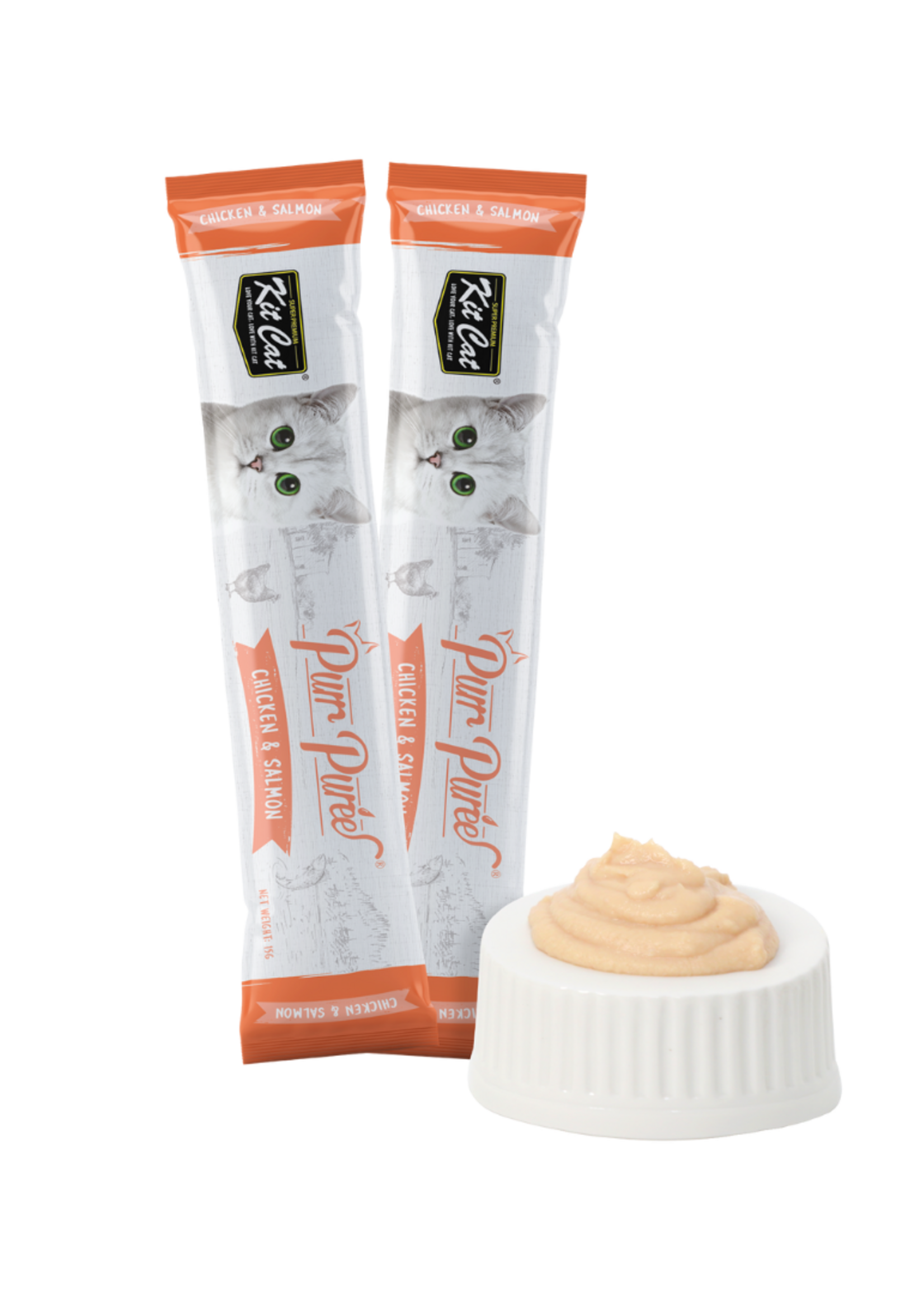 Kit Cat KIT CAT® PURR PURÉES® CHICKEN & SALMON CAT TREAT