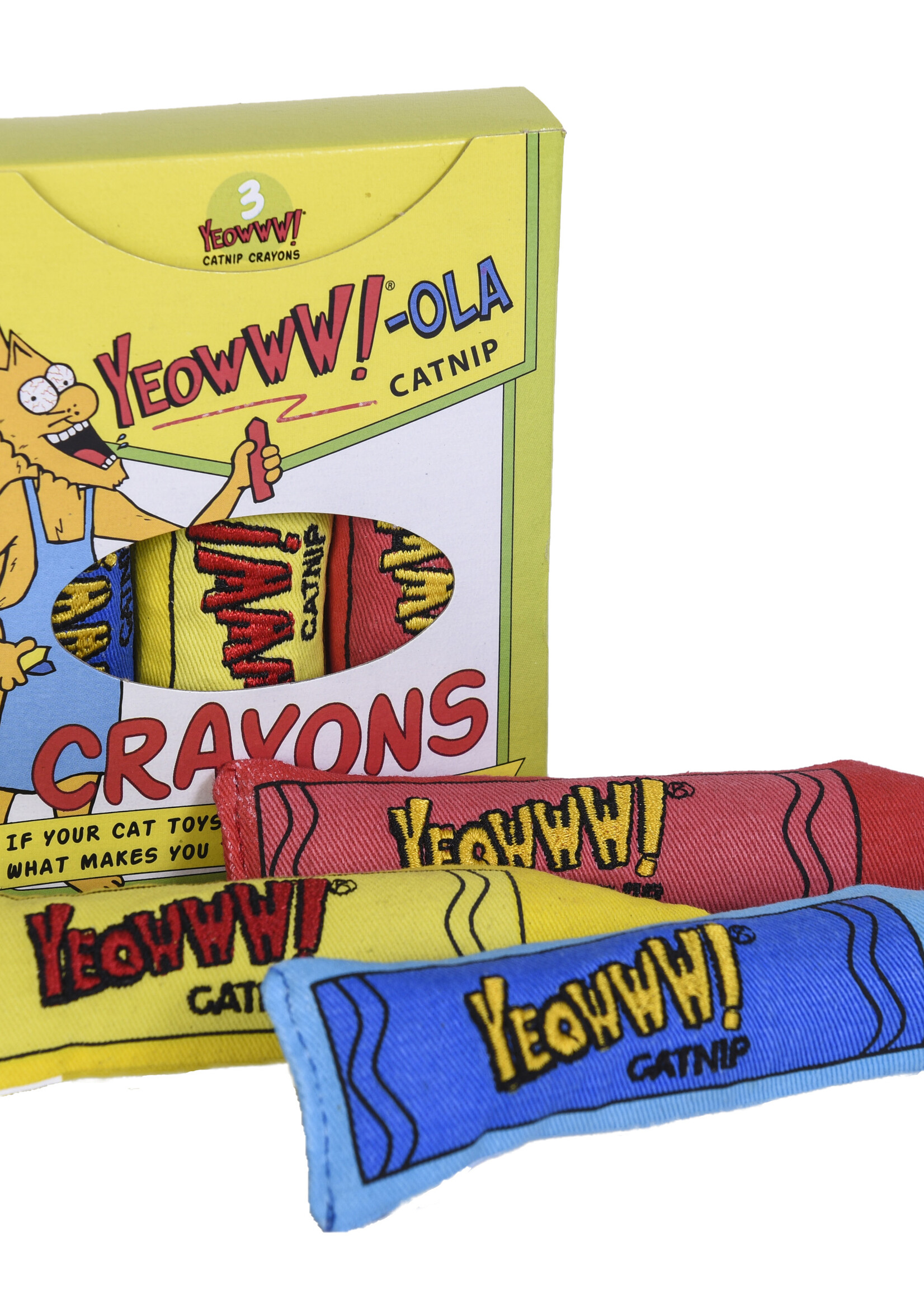 Yeowww Yeowwwola Crayon 3 crayons per box Cat Toy