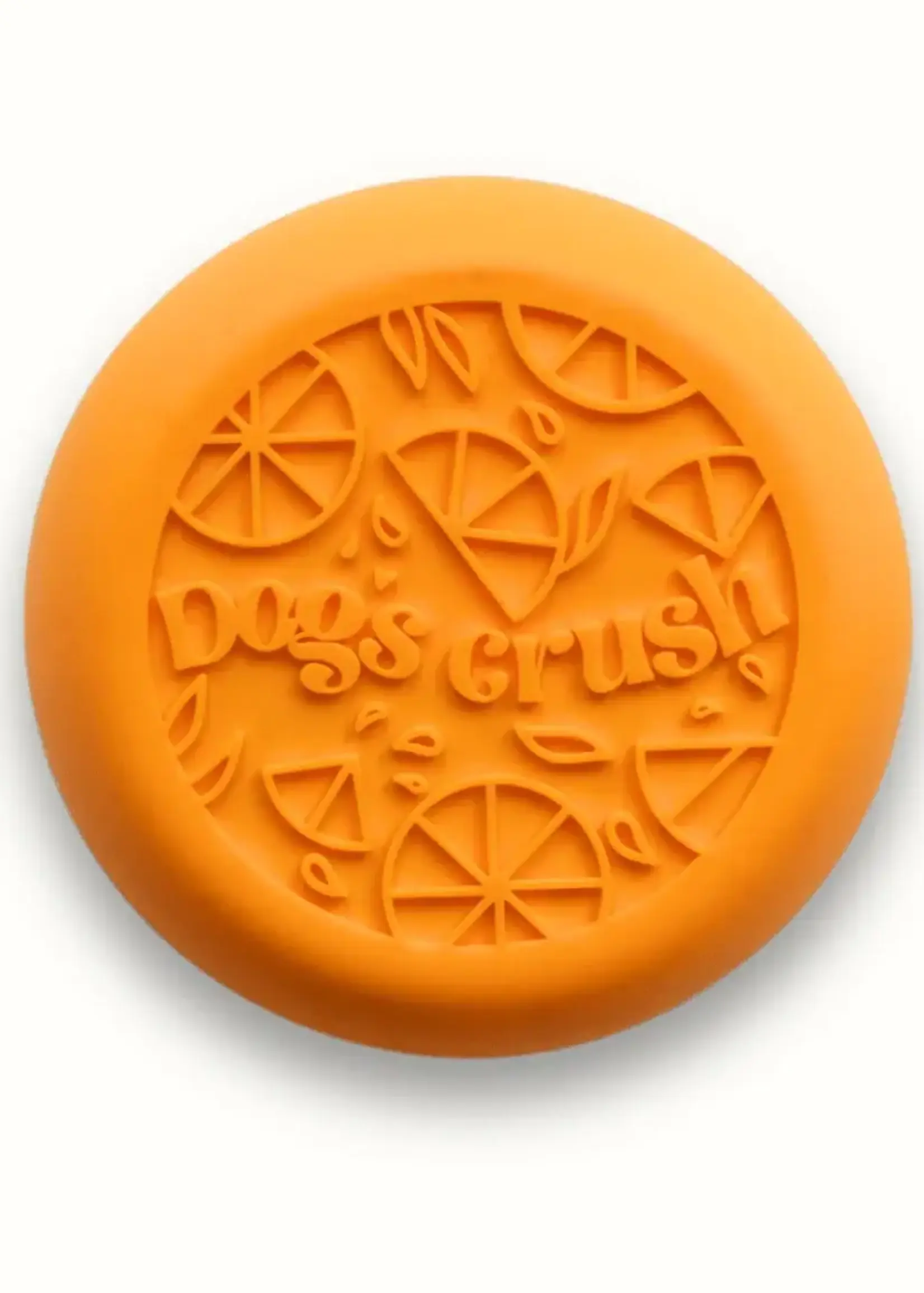 Dogs Crush Dog's Crush 3 in 1 Slow Feeder, Lick Mat and Crushsicle Bowl Medium Citrus Edition