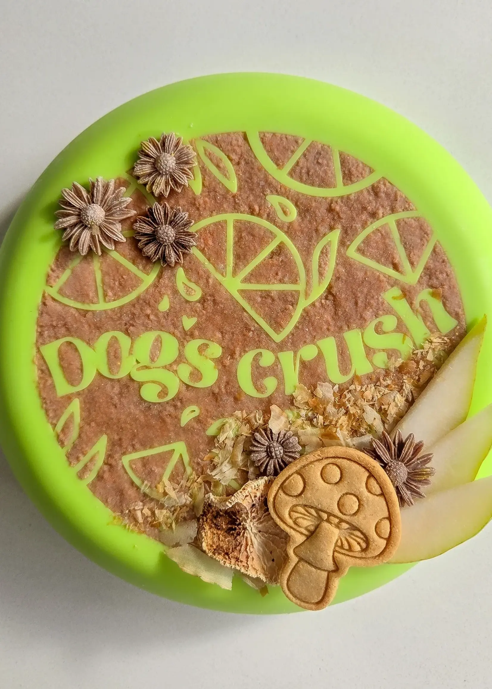 Dogs Crush Dog's Crush 3 in 1 Slow Feeder, Lick Mat and Crushsicle Bowl Medium Citrus Edition