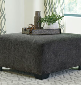 Ballinasloe Ottoman (Smoke) - Displayed in Showroom as a Sectional in Platinum