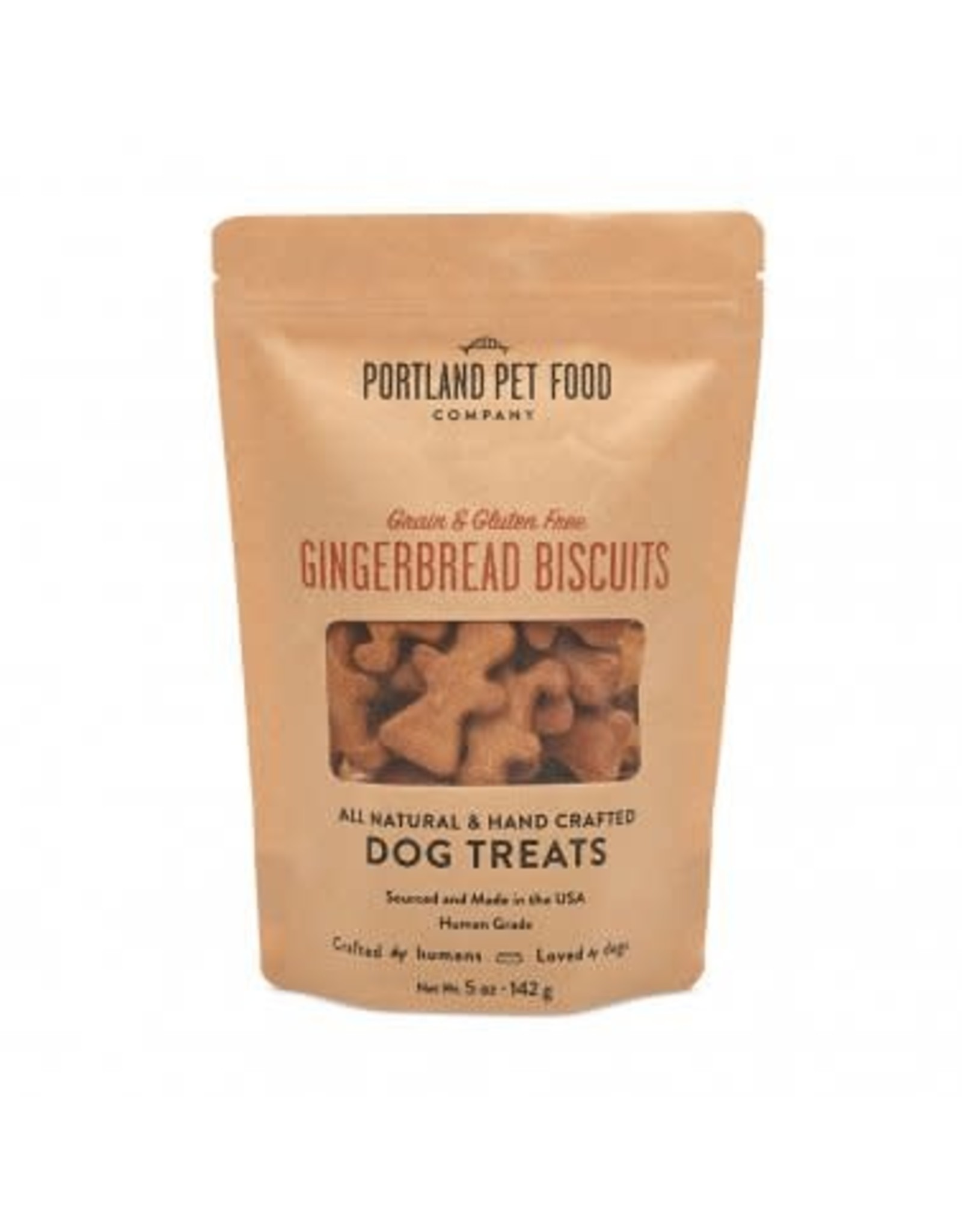 Portland Pet Food Portland Pet Food Grain-Free Gingerbread Biscuits Dog Treats 5oz