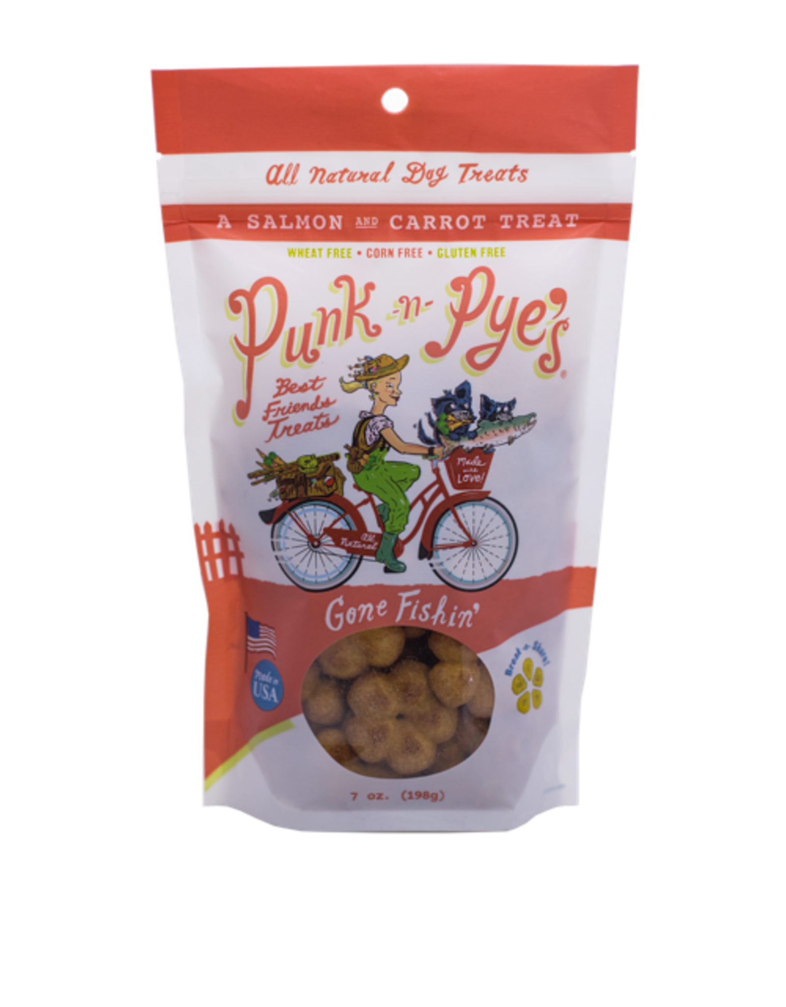 Punk N Pye's Punk N Pye's Gone Fishin' Salmon & Carrot Treats 7oz