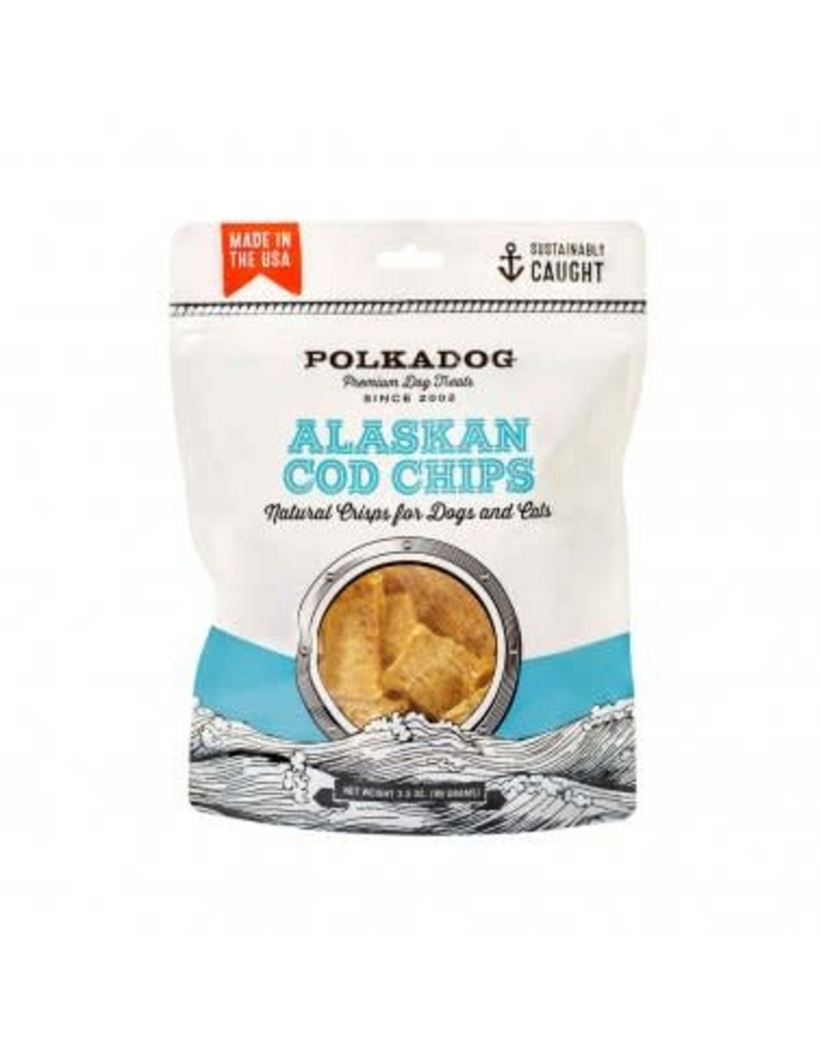 Polkadog Bakery Polkadog Alaskan Cod Chips 3.5oz