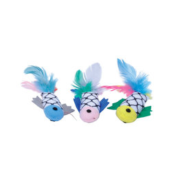 Coastal Pet Products Turbo Fish with Feather Cat Toy