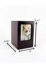 Midlee Designs Midlee Picture Frame Memory Pet Urn 30lb - Black Cherry