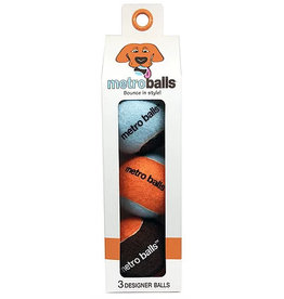 Metro Paws Metro Paws Metro Balls Orange 3ct