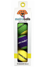 Metro Paws Metro Paws Metro Balls Yellow 3ct