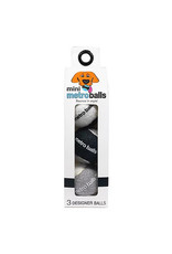 Metro Paws Metro Paws Mini Metro Balls Black 3ct