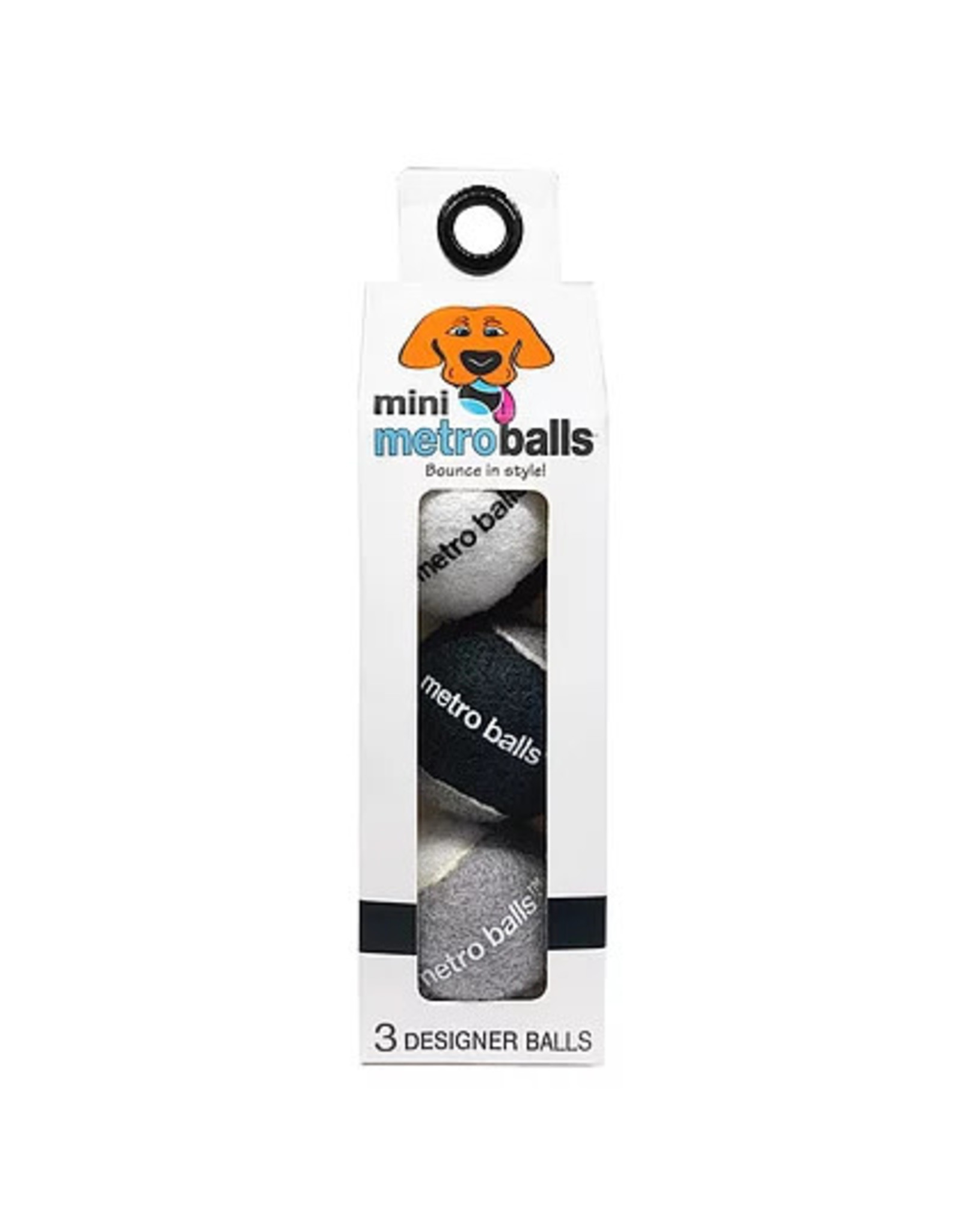 Metro Paws Metro Paws Mini Metro Balls Black 3ct