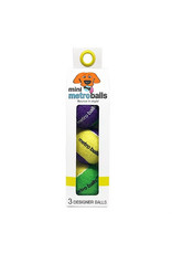 Metro Paws Metro Paws Mini Metro Balls Yellow 3ct