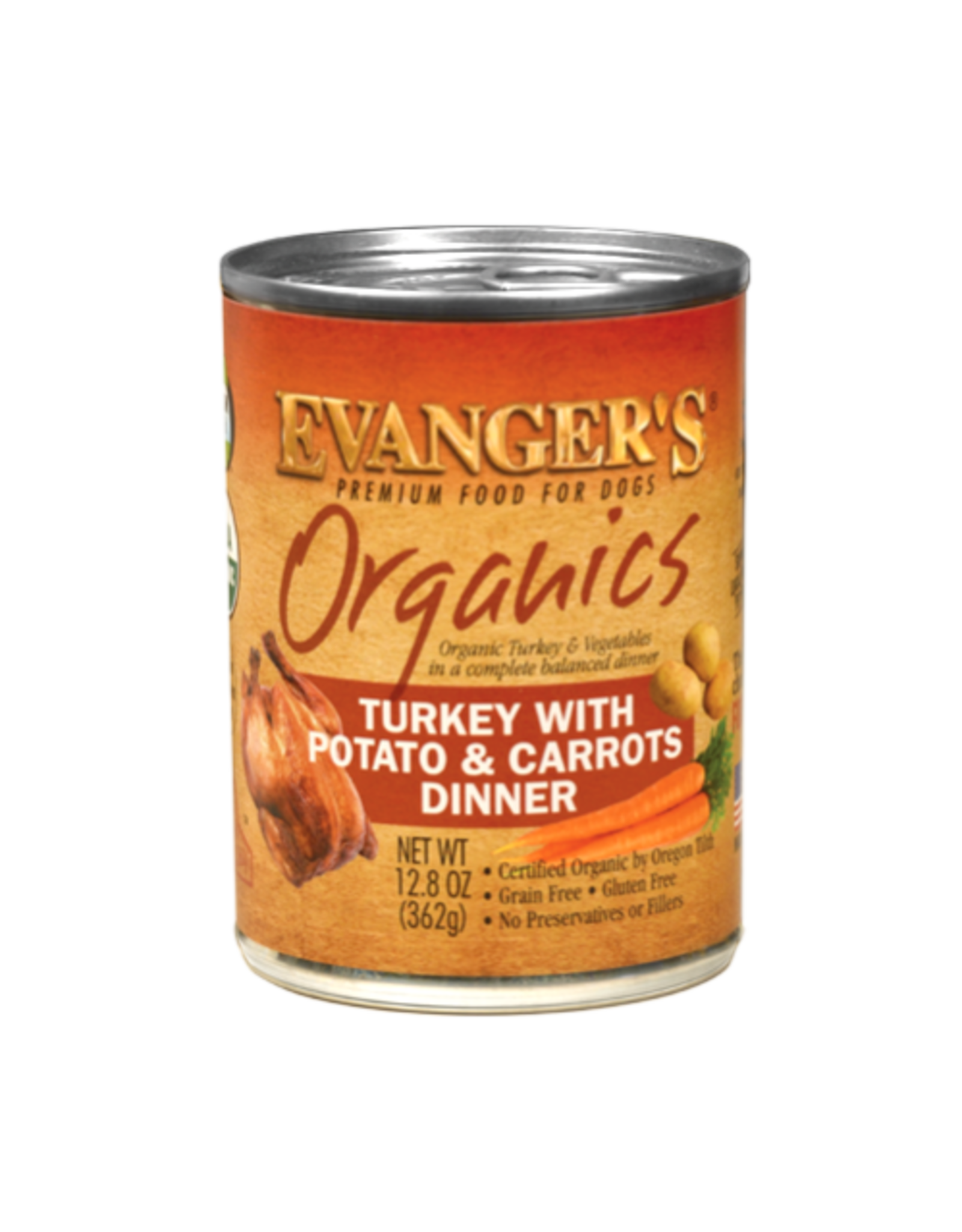 Evangers Evanger's Organics Turkey Dinner Dog Food 12.8oz