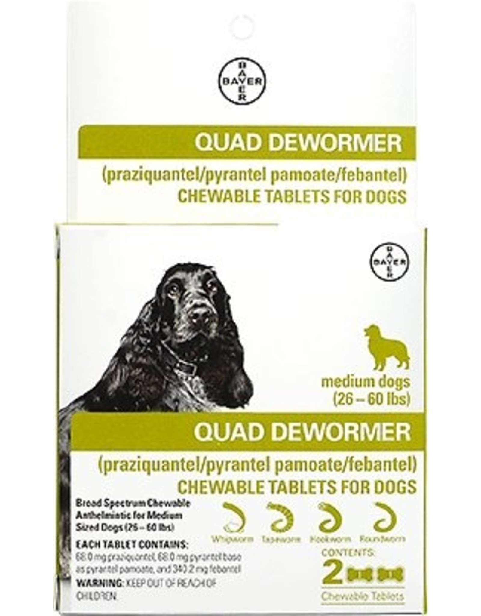 Bayer Advantage Quad Dewormer Dog Everett Pet Nutrition LLC