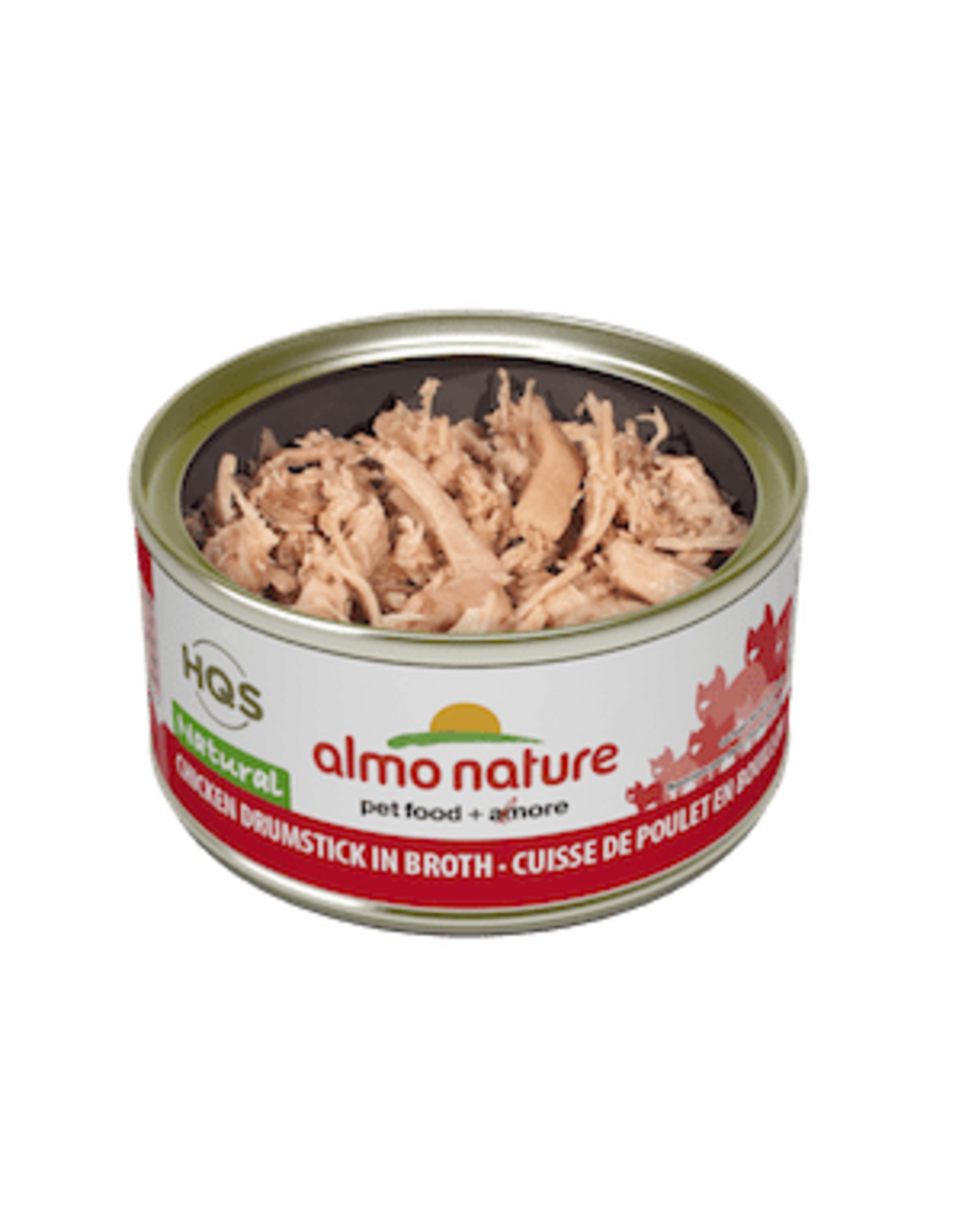 Almo Nature Almo Nature HQS Natural Chicken Drumstick in Broth Cat Food 2.47oz