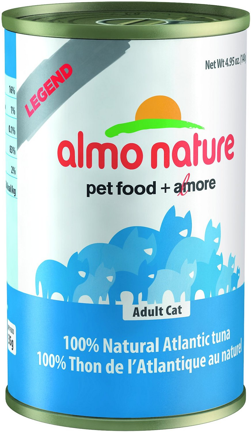 Almo Nature Legend 100% Natural Atlantic Tuna food 4.94oz - Pet LLC