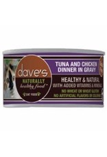 Dave's Pet Food Dave's Healthy & Nutritious Tuna & Chicken in Gravy Dinner Cat Food 5.5oz Dave's Pet Food Dave's Healthy & Nutritious Tuna & Chicken in Gravy Dinner Cat Food 5.5oz