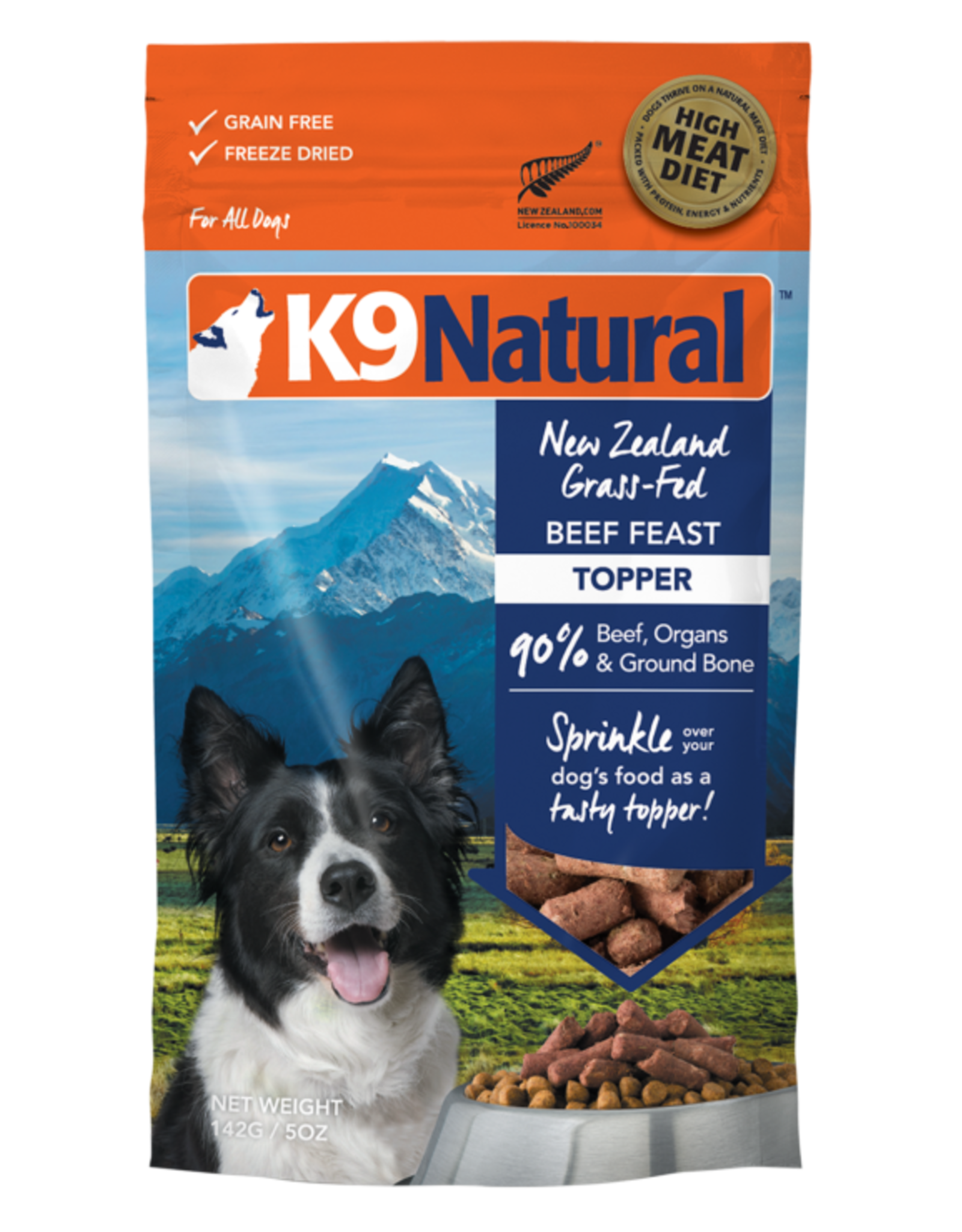 K9 Natural K9 Natural Freeze Dried Beef Feast Topper 5oz