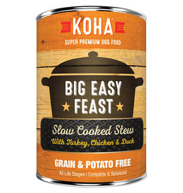 KOHA Koha Big Easy Feast Slow Cooked Stew Turkey, Chicken & Duck Recipe Dog Food 12.7oz