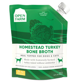 Open Farm Open Farm Homestead Turkey Bone Broth for Dogs & Cats 12 fl oz