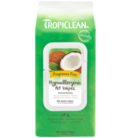 Tropiclean Tropiclean Hypo-Allergenic Deodorizing Pet Wipes 100ct