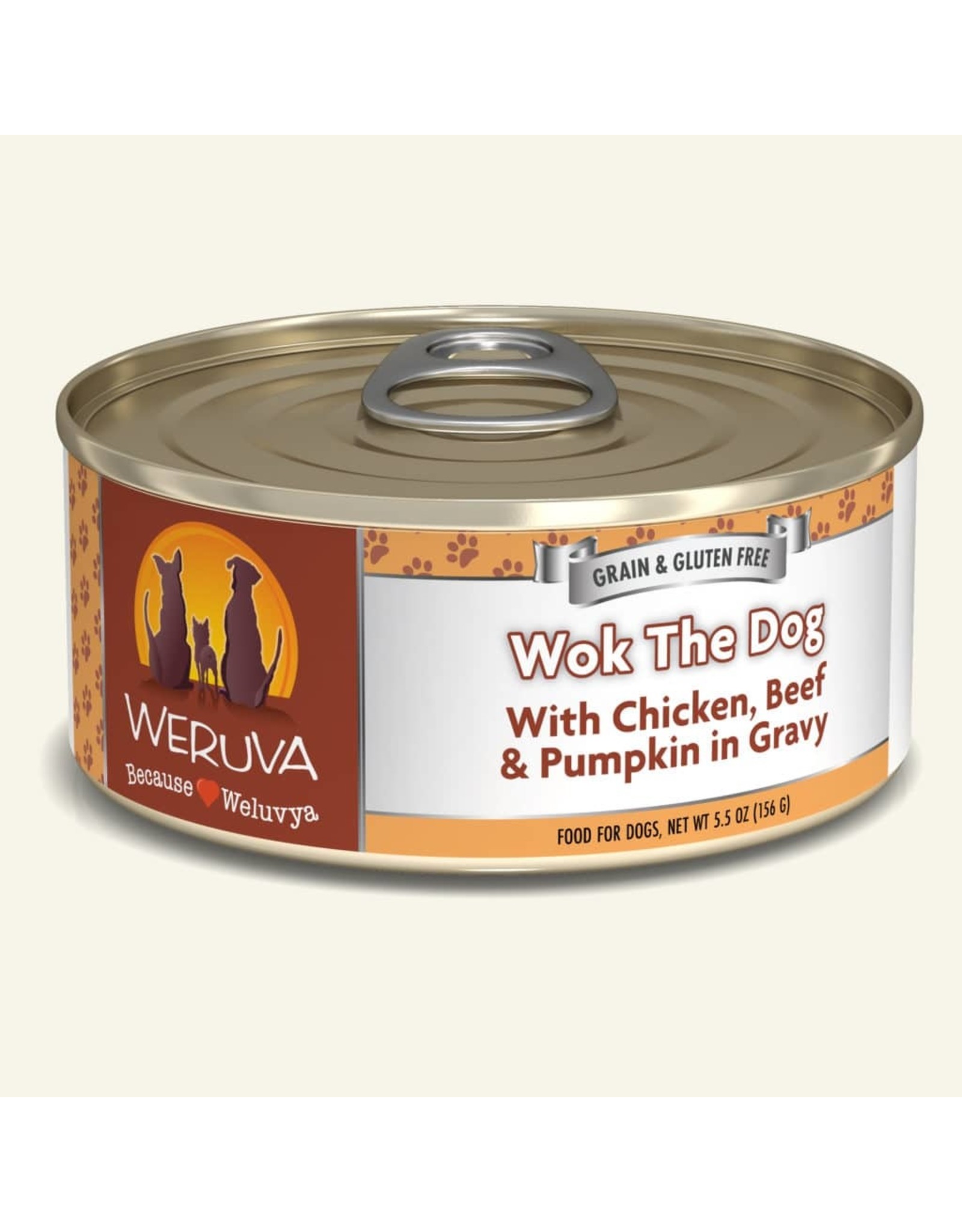 Weruva Weruva Wok the Dog with Chicken, Beef & Pumpkin in Gravy Dog Food 5.5oz