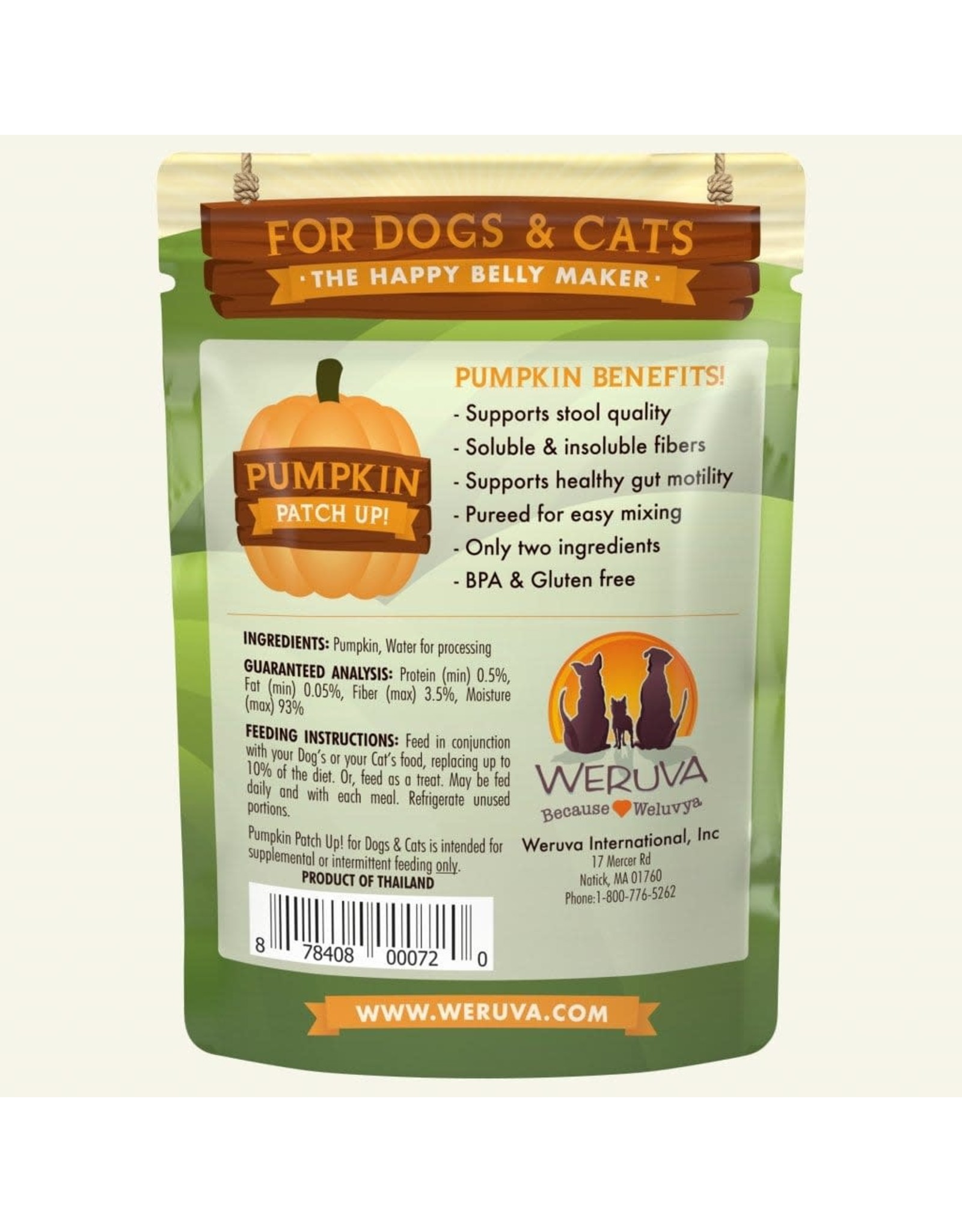 Weruva Weruva Pumpkin Patch Up for Dogs & Cats 1.05oz Pouch