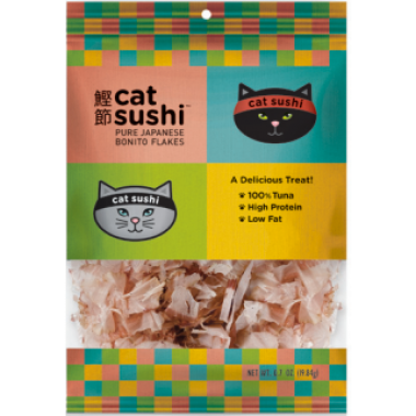 Presidio Cat Sushi Classic Cut Bonito Flakes .7oz Everett Pet Nutrition LLC