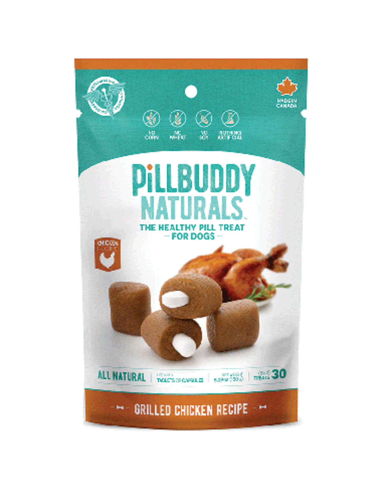 Earthly Pet Earthly Pet Pill Buddy Naturals Pill Treat Roasted Chicken Recipe  30ct