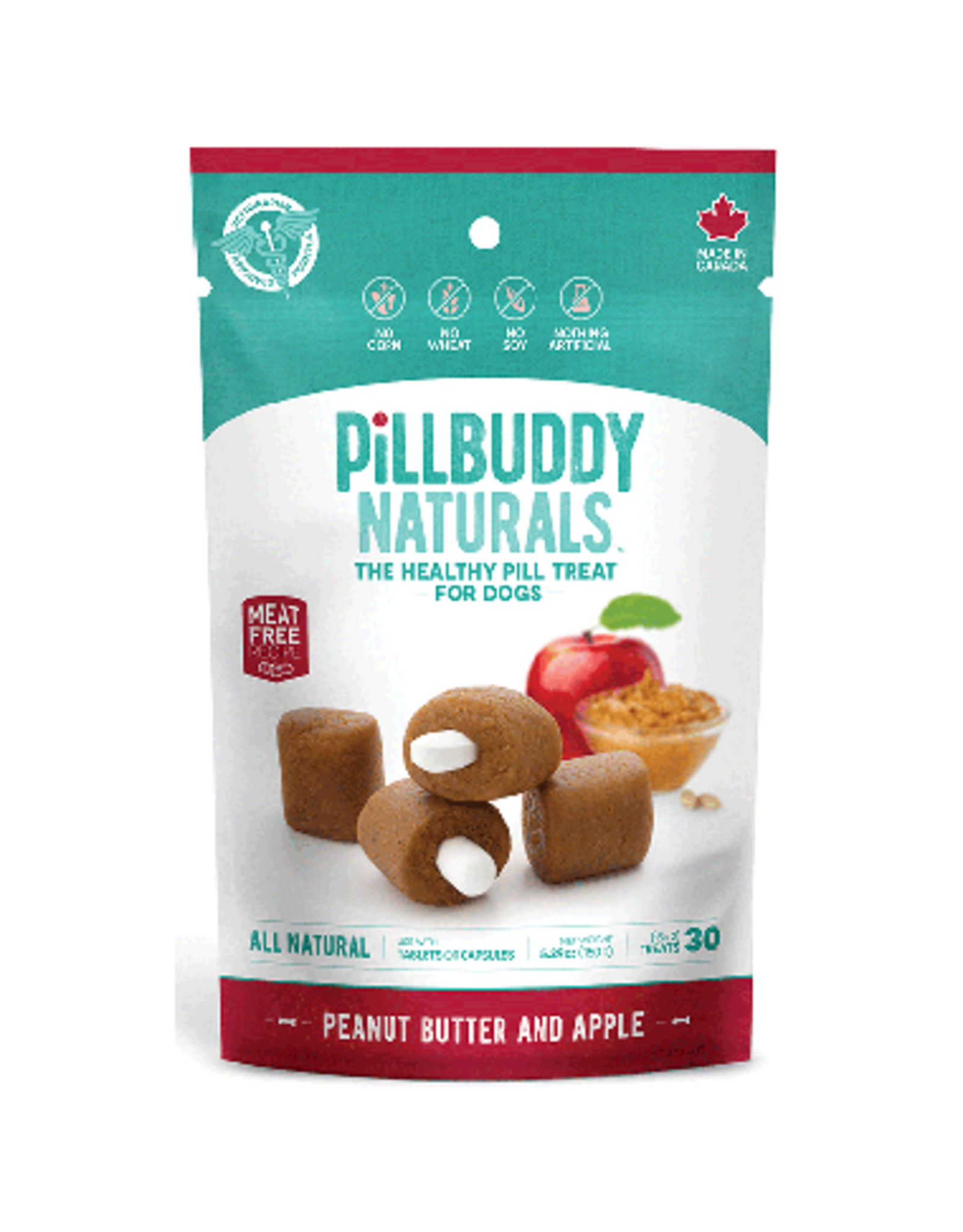 Earthly Pet Earthly Pet Pill Buddy Naturals Pill Treat Peanut Butter & Apple Recipe 30ct