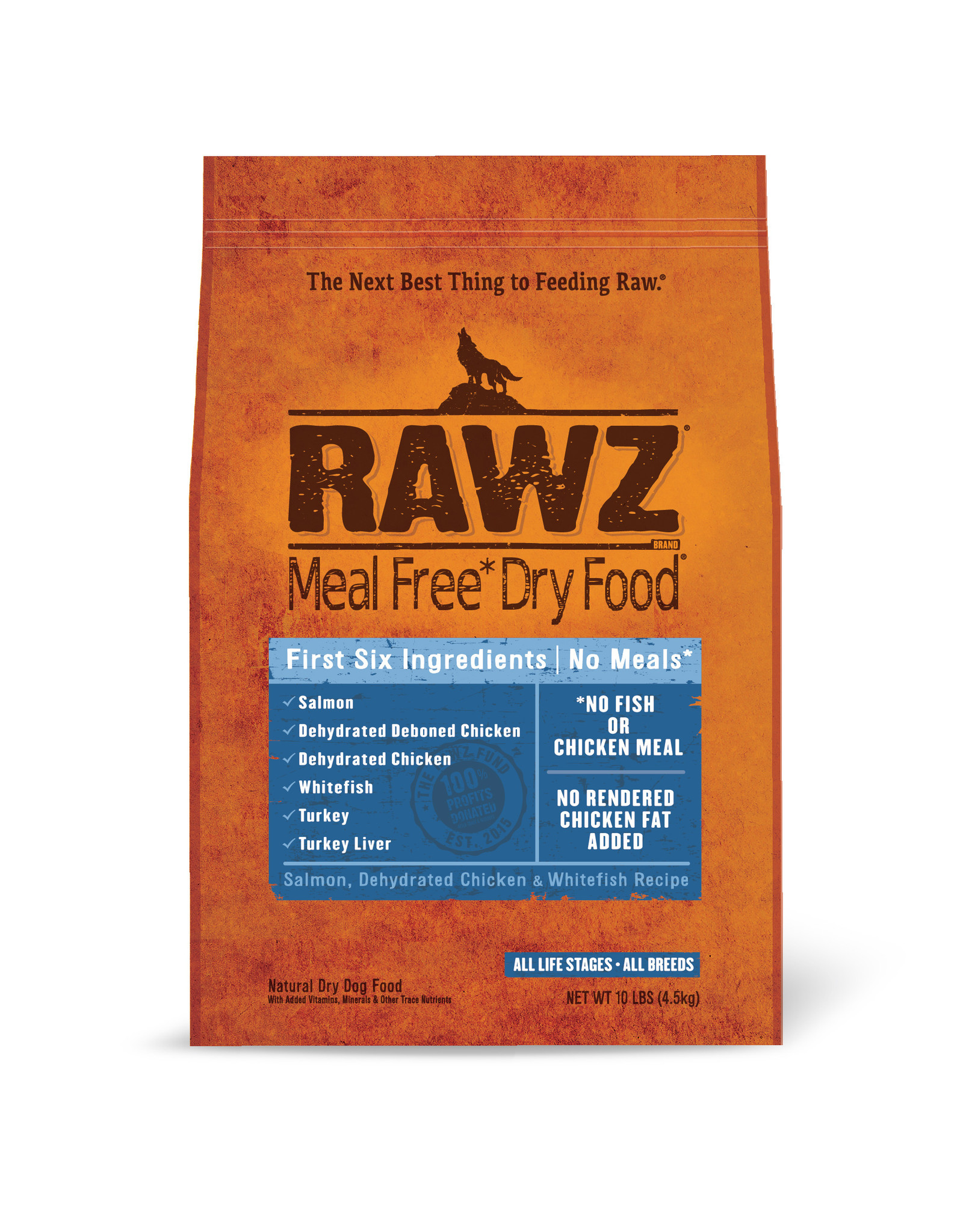 Rawz Rawz Meal Free Salmon, Dehydrated Chicken & Whitefish Recipe Dog Food