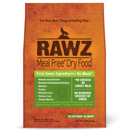 Rawz Rawz Meal Free Dehydrated Chicken, Turkey & Chicken Dog Food