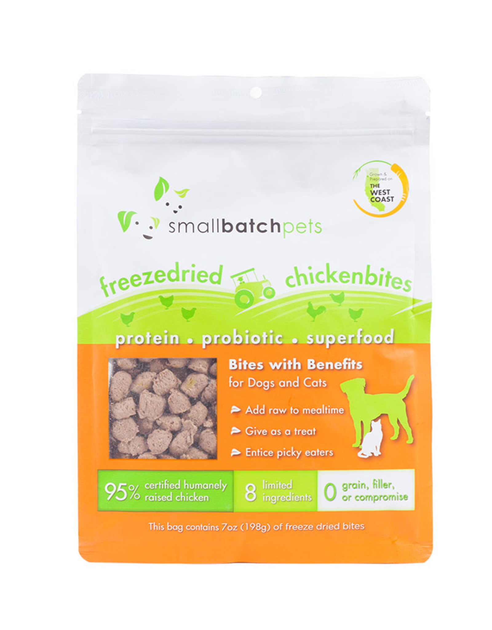 Small Batch Small Batch Super Booster Freeze Dried Chicken Bites 7oz