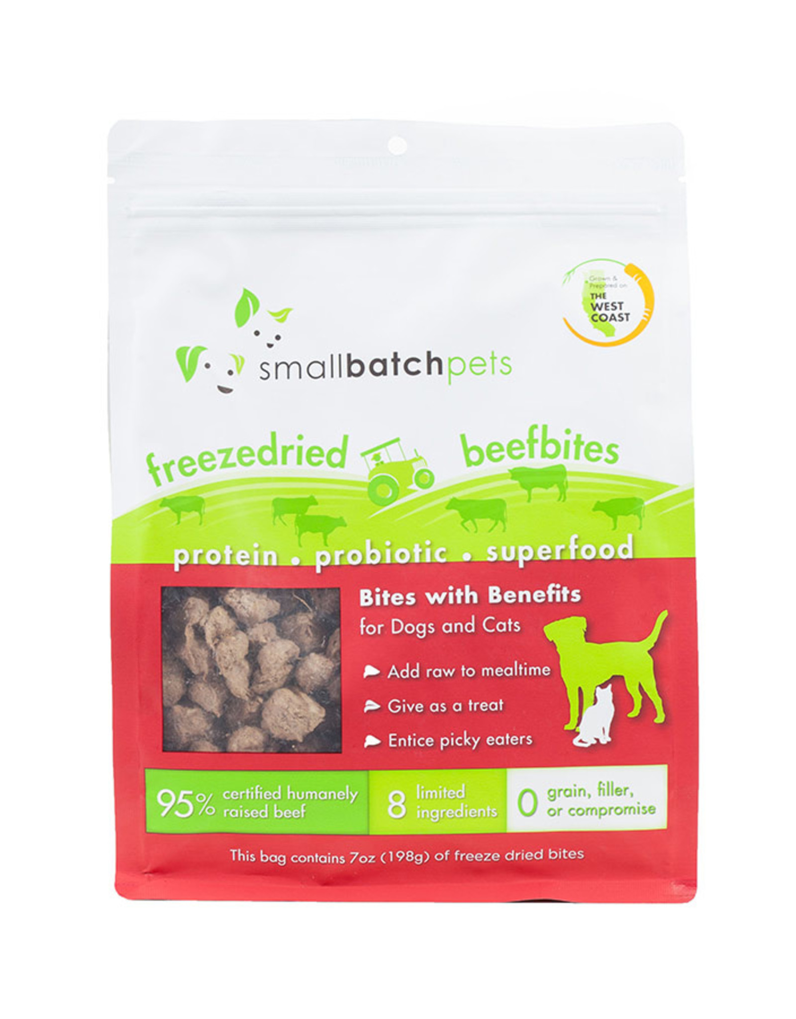 Small Batch Small Batch Super Booster Freeze Dried Beef Bites 7oz