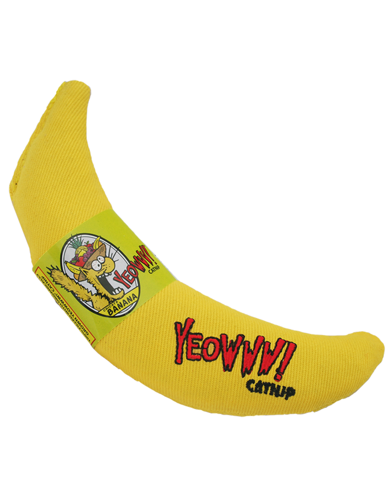 Ducky World Yeowww! Banana Catnip Toy 7"