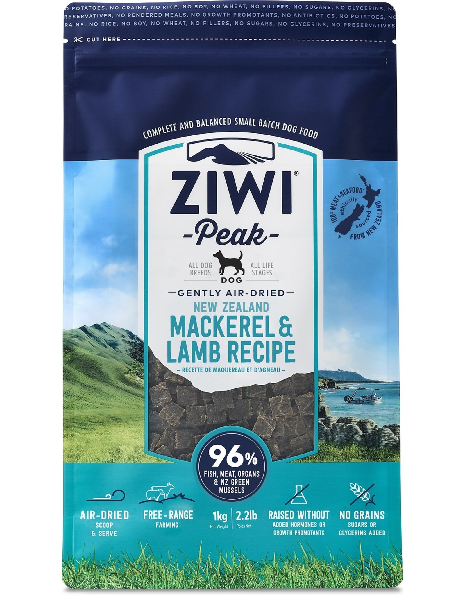 Ziwi Peak Ziwi Peak Air Dried Mackerel & Lamb Recipe for Dogs