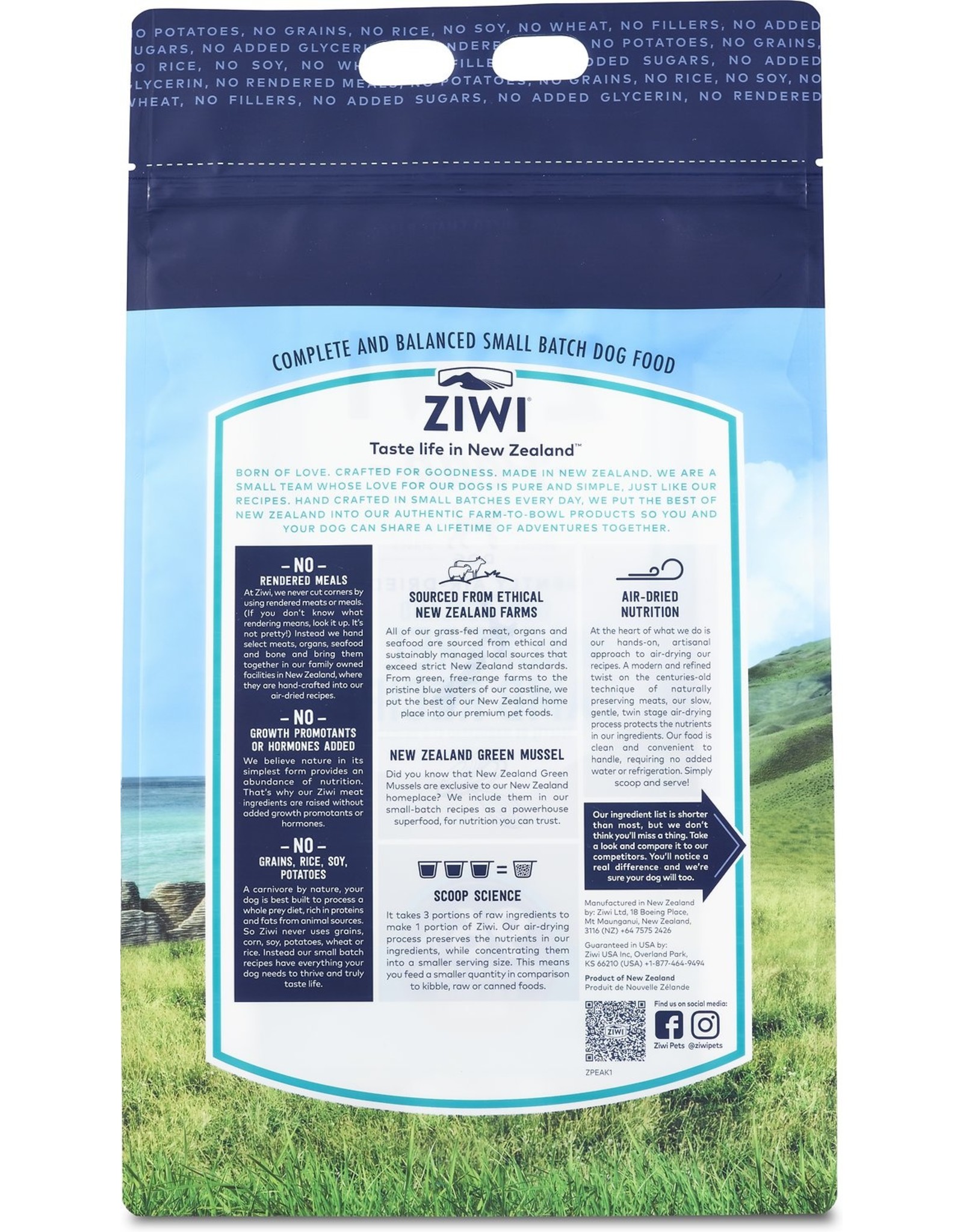 Ziwi Peak Ziwi Peak Air Dried Mackerel & Lamb Recipe for Dogs