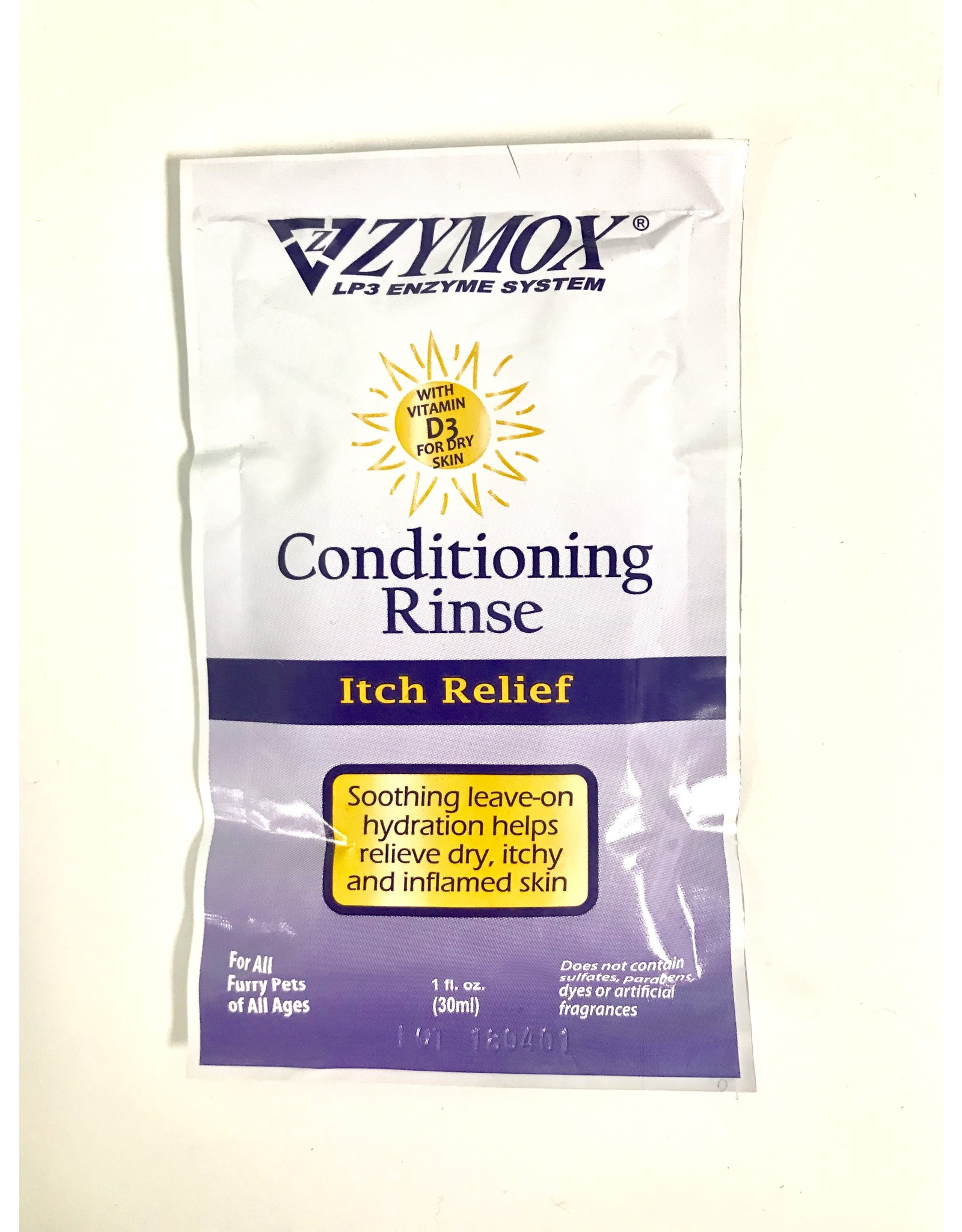 Zymox Zymox Itch Relief Conditioner Foil Pack 1oz