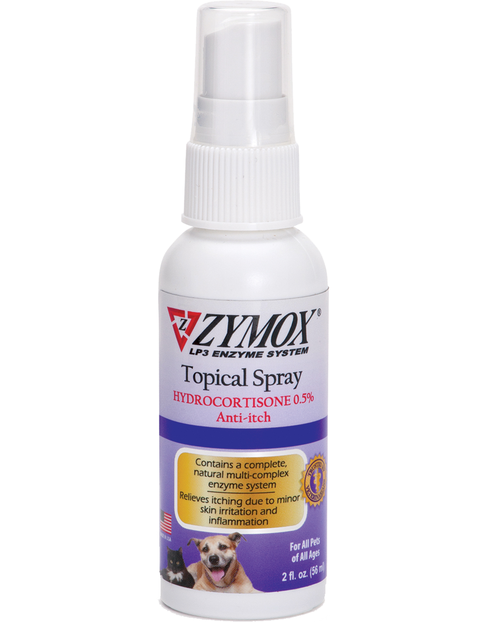 Zymox Zymox Topical Spray .5% Hydrocortisone 2oz