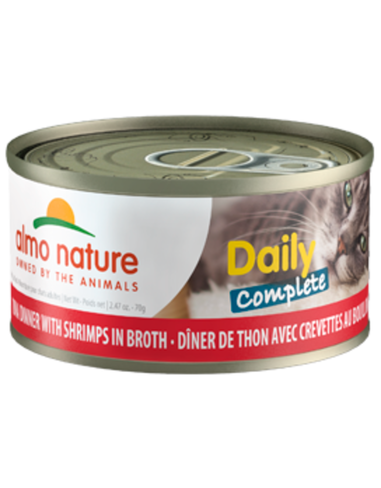 Almo Nature Almo Nature HQS Daily Complete Tuna w/Shrimp in Broth Cat Food 2.47oz