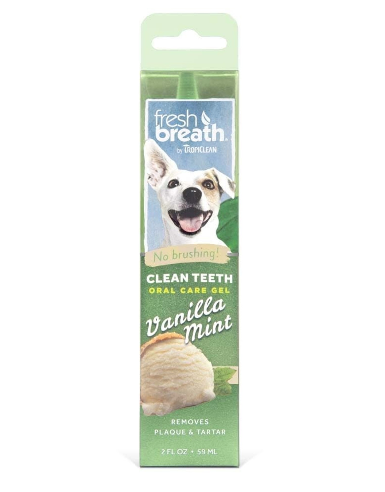 Tropiclean Tropiclean Fresh Breath No Brushing Clean Teeth Oral Gel Vanilla Mint 2oz