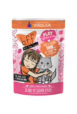 Weruva Weruva BFF PLAY SHHH... Tuna & Salmon Dinner Slide N' Serve Pate Cat Food 3oz Pouch