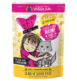 Weruva Weruva BFF PLAY Destiny Chicken & Duck Dinner Slide N' Serve Pate Cat Food 3oz Pouch