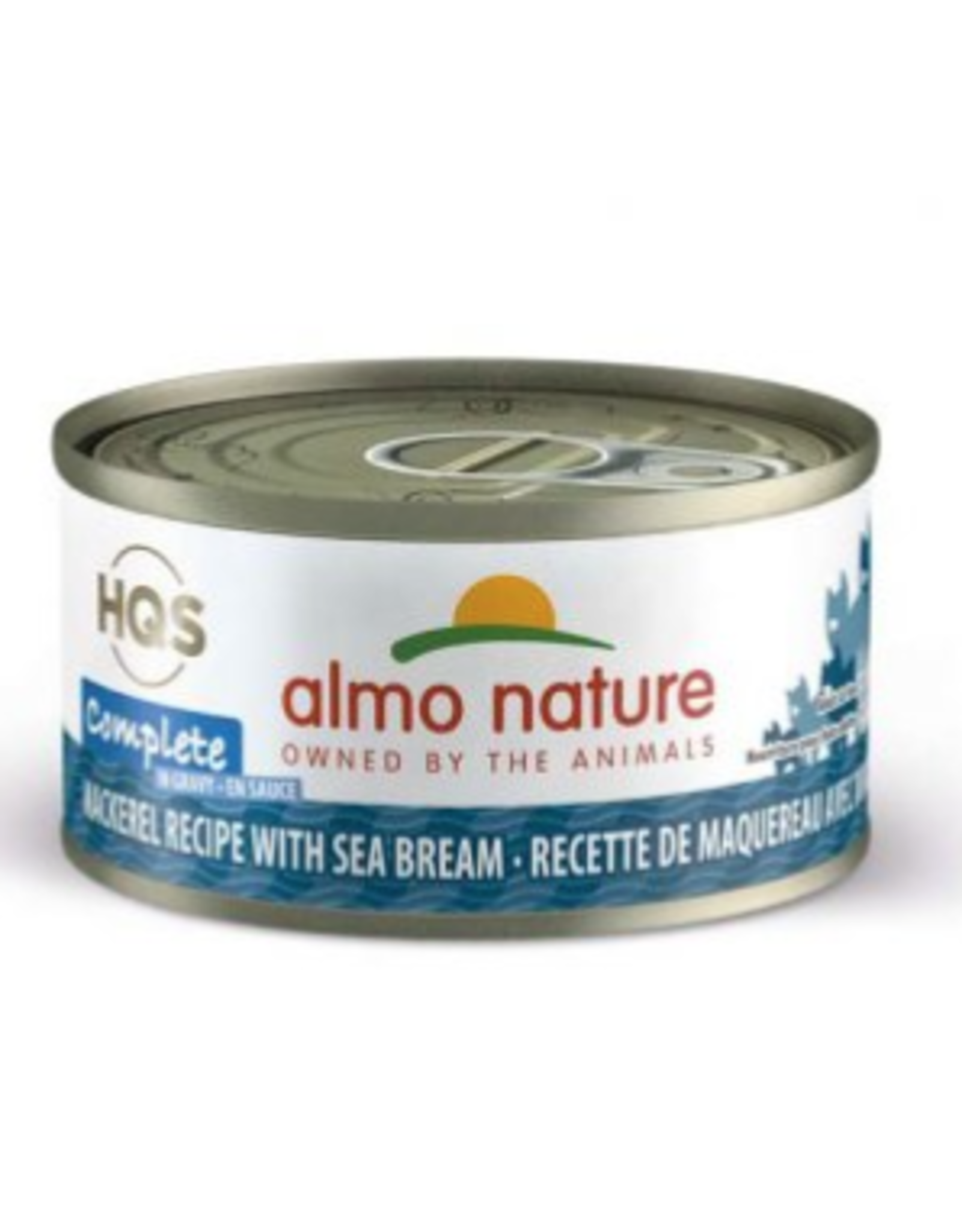 Almo Nature Almo Nature HQS Complete Mackerel Recipe w/ Sea Bream in Gravy Cat Food 2.47 Oz