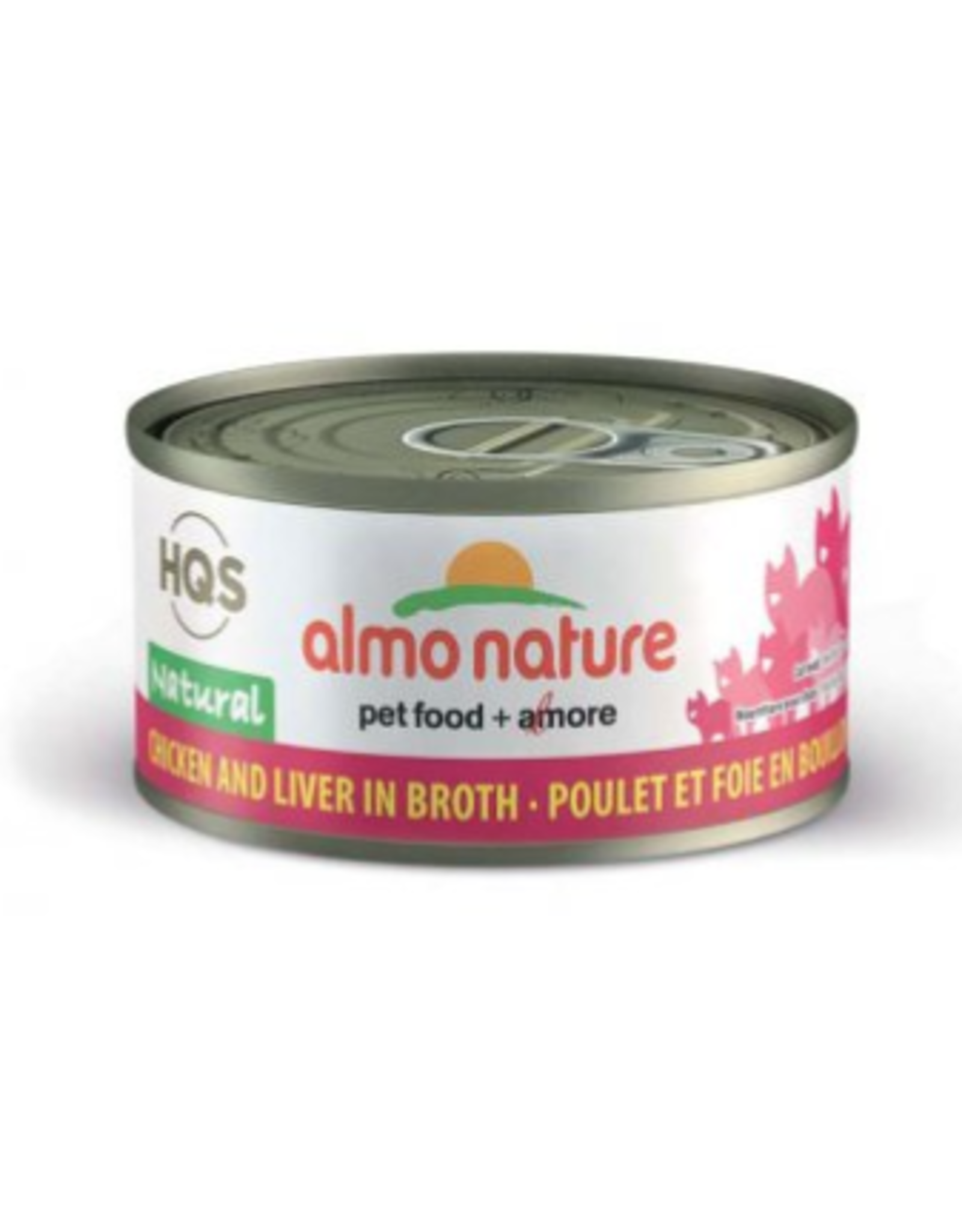 Almo Nature Almo Nature HQS Natural Chicken & Liver in Broth Cat Food 2.47 oz