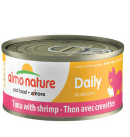 Almo Nature Almo Nature HQS Daily Tuna w/Shrimp in Broth Cat Food 2.47oz